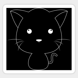 Cute Kitty Face Sticker